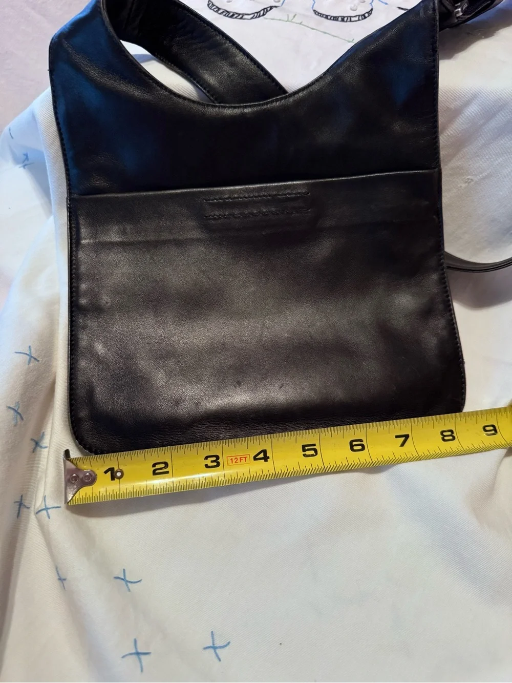 Prada Black Leather Messenger Bag